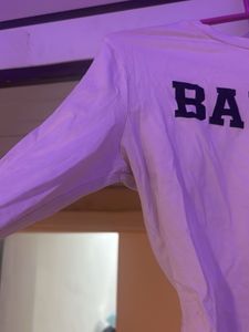 Baddie White Long Sleeve Crop Top