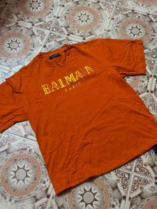 Balmain Paris Orange T-Shirt