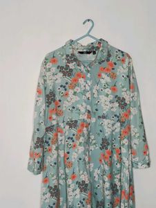 Floral Print Shirt Dress