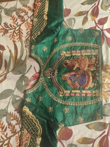 Beautiful Emerald Green Embroidered Blouse