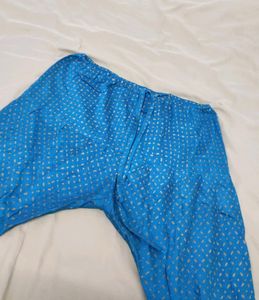 Pretty Blue Kurti Set With Chudi Pants🤩👑💙💎