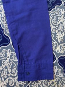Men's Blue Long Sleeve Shirt