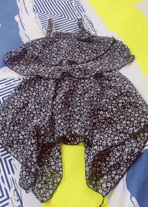 Floral Print Ruffle Dress