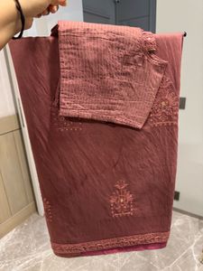 Elegant Pink Saree with blouse