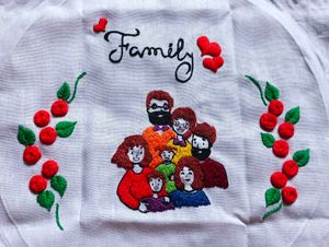 Family Hoop Embroidery Design