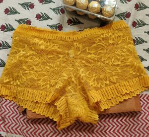 Yellow Lace Briefs
