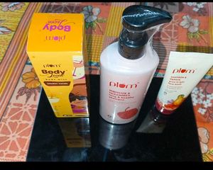 Plum Bodycare Set - Body Mist, Shampoo &amp; Face Wash