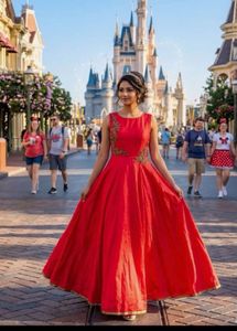 Stunning Red Embellished Gown
