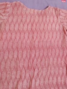 Light Mauve Color Straight Kurti