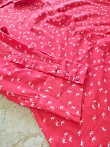 Vibrant Pink Printed Shirt