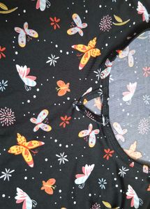 Cute Butterfly Print Top