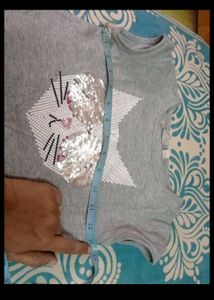 T Shirt With Sequence Work