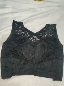 Black Velvet Lace Blouse