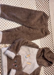 Cute Bunny Fleece Pajama Set