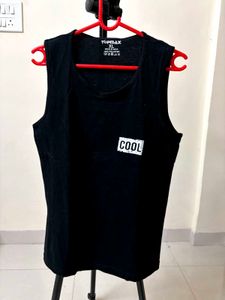 Men's Black "COOL" Sleeveless T-Shirt