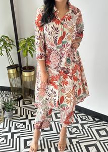 Multi Print Leaf cotton Cord set