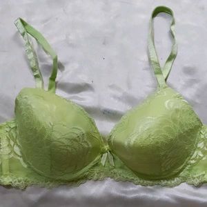Green Lace Bra