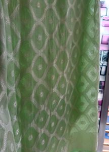 Mint Green Diamond Pattern Sari✨