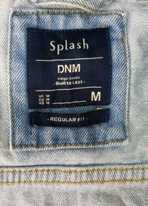 Splash Blue Men's Denim Sleeveless Jacket