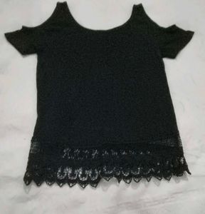 Very Beautiful New Look Crochet Cold Shoulder Top