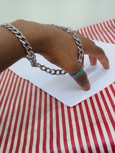 Rainbow Stainless Steel Ring and Chain
