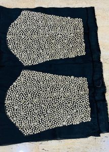 Embellished Black Blouse Piece