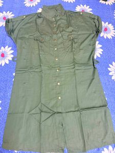 green women shirt dress