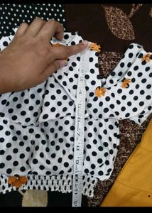 Cute Polka Dot Top &amp; Palazzo Set