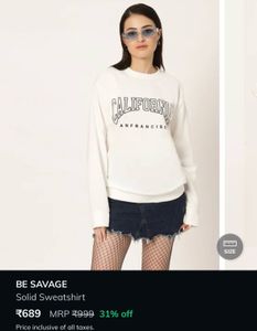 White California Crewneck Sweatshirt
