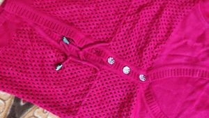 pink Net Sweater