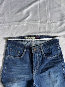 Classic Blue Denim Flare Jeans