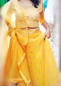 New George's Mirror Work Lehenga