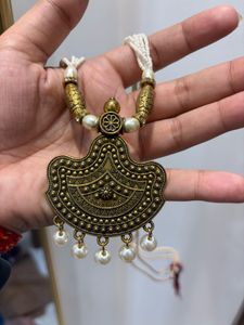 Antique Gold & Pearl Necklace