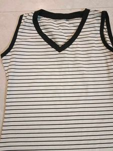 Striped V-Neck Tank Top