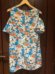 Floral Cold Shoulder Top