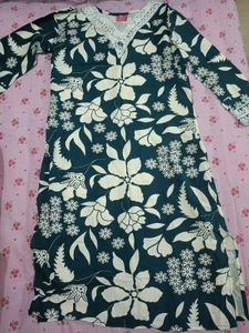Stylish Floral Print Kurta