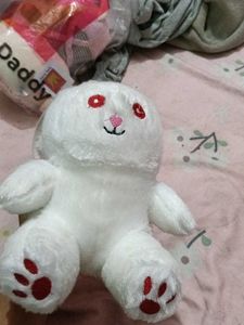 Cute White Bunny Stuffed Toy