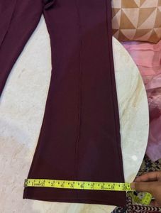 womens maroon pants