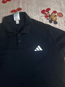 Adidas Black Polo T-Shirt