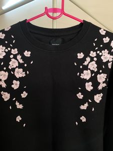 Black Cherry Blossom Crewneck Sweatshirt