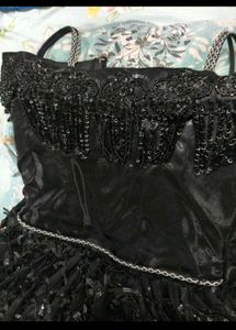 Stunning Black Sequined Gown