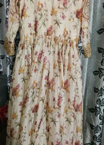 padded ethnic long flared anarkali dress 🌷