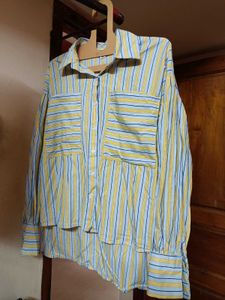 Chic Striped Button-Up Shirt