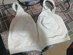 Comfortable White Cotton Bra