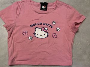 Hello Kitty Pink Cropped T-Shirt