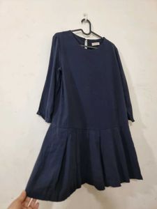012 Korean Pleated Hem Dress