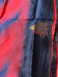 Beautiful Pink &amp; Blue Saree with Tassels