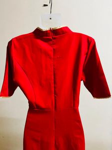Korean Red Designer One Piece