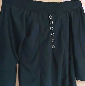 Elegant Off-Shoulder Emerald Green Top