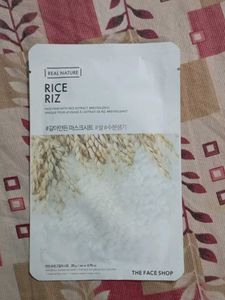 Real Nature Rice Face Mask